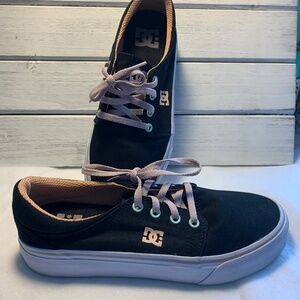 DC Shoes Women’s Black Skate Sneakers Street Style Casual Trainers Size 7